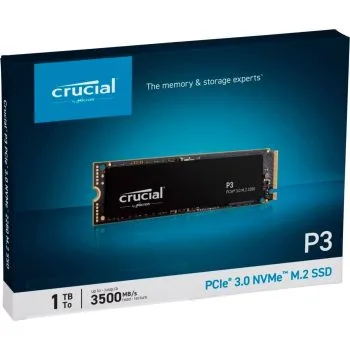 CRUCIAL P3 1 TO 3D NAND M.2 2280 NVME - PCIE 3.0 X4