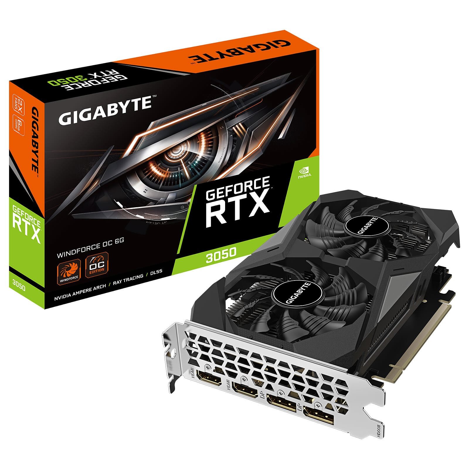 LD0006160461 GIGABYTE GEFORCE RTX 3050 WINDFORCE OC 6G