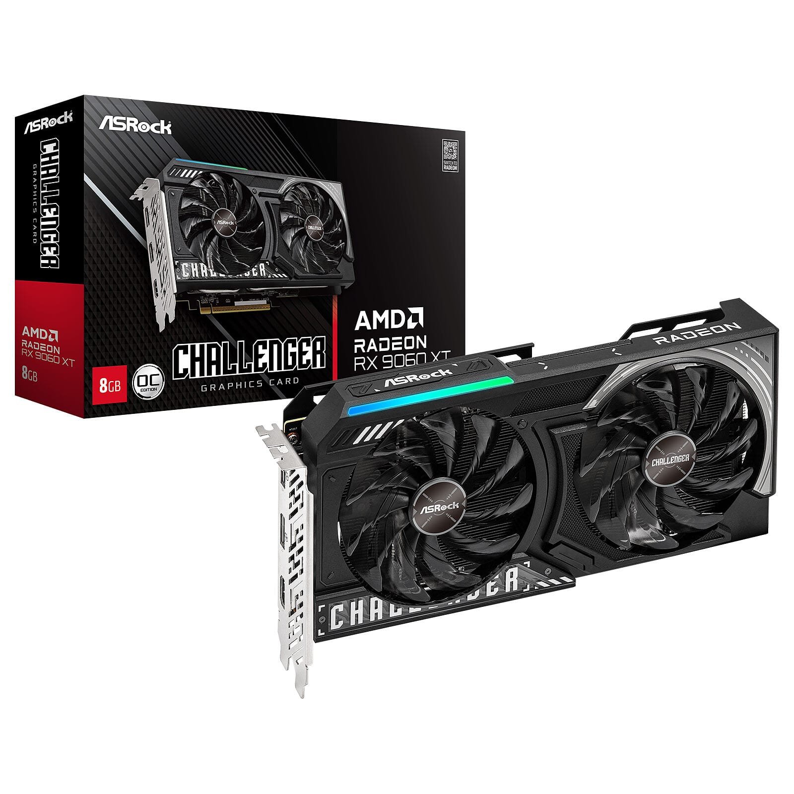 ASRock AMD Radeon RX 9060 XT Challenger 8GB OC ASRock AMD Radeon RX 9060 XT Challenger 8GB OC