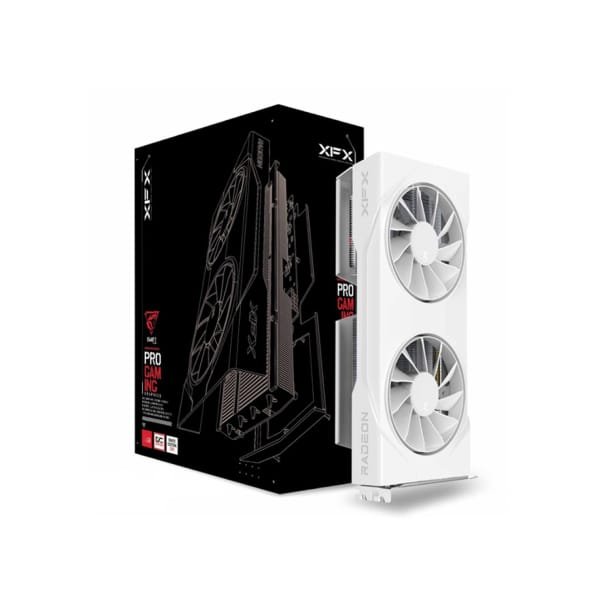 Carte Graphique XFX Swift RX 9060 XT 8GB BLANC Maroc XFX Swift AMD Radeon RX 9060 XT 8GB OC BLANC