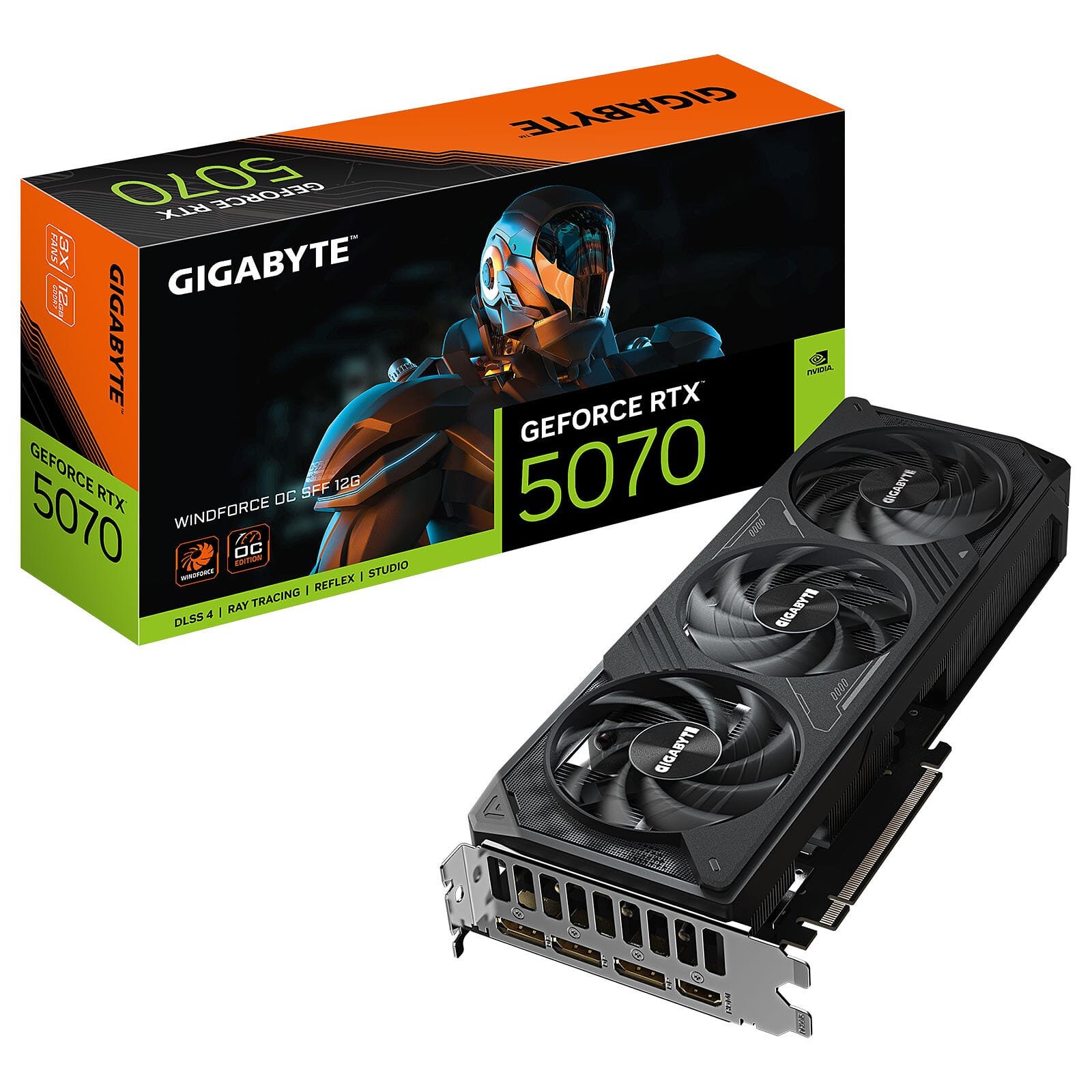 Gigabyte GeForce RTX 5070 WINDFORCE SFF 12G Gigabyte GeForce RTX 5070 WINDFORCE SFF 12G
