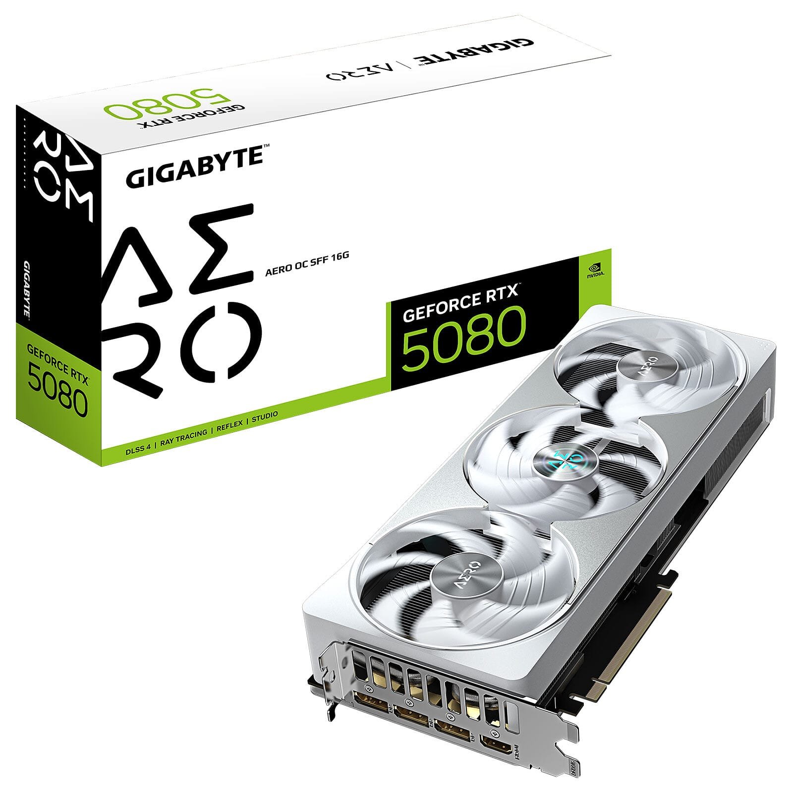 Gigabyte GeForce RTX 5080 AERO OC SFF 16G Gigabyte GeForce RTX 5080 AERO OC SFF 16G