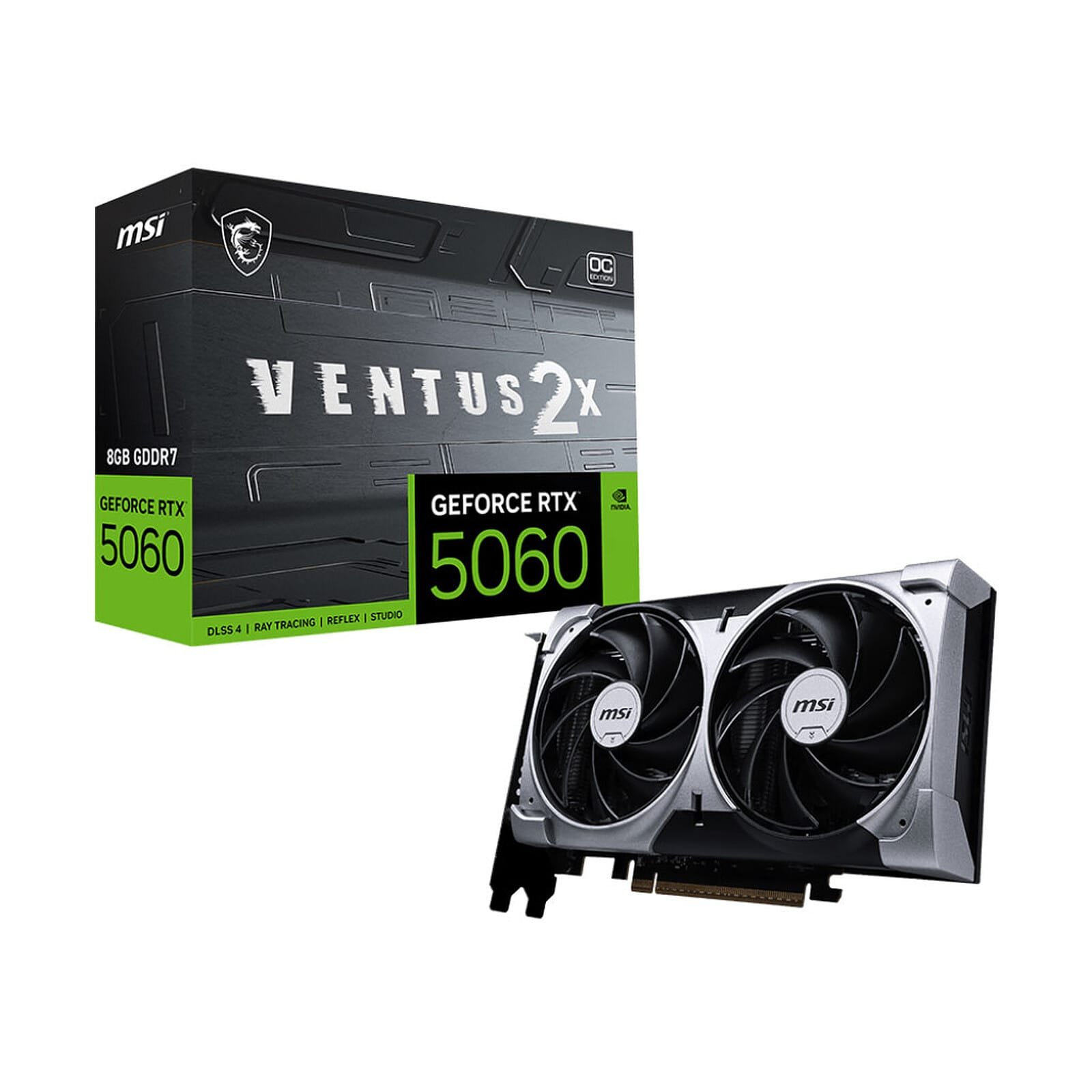 MSI GeForce RTX 5060 8G VENTUS 2X OC MSI GeForce RTX 5060 8G VENTUS 2X OC
