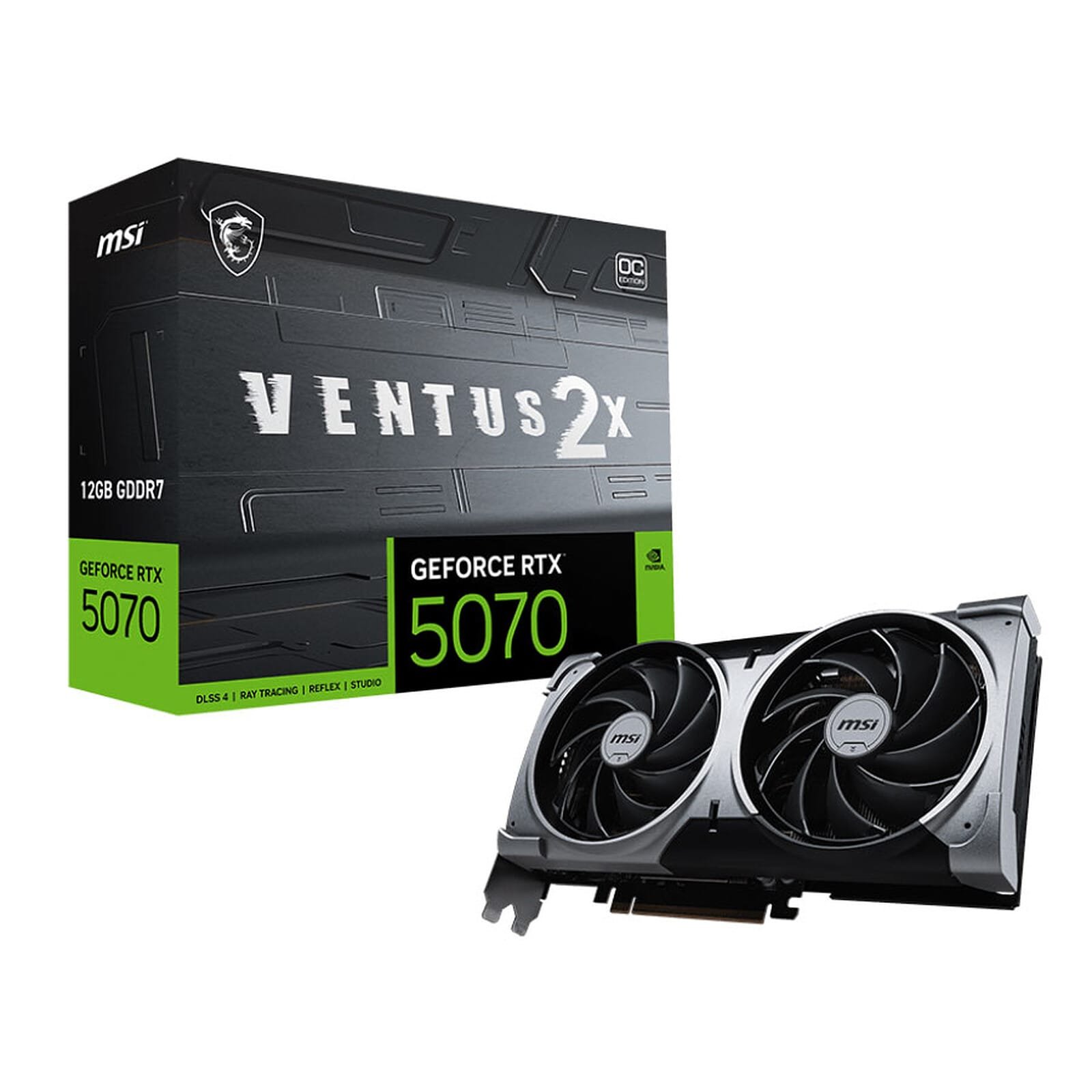 MSI GeForce RTX 5070 12G VENTUS 2X OC MSI GeForce RTX 5070 12G VENTUS 2X OC