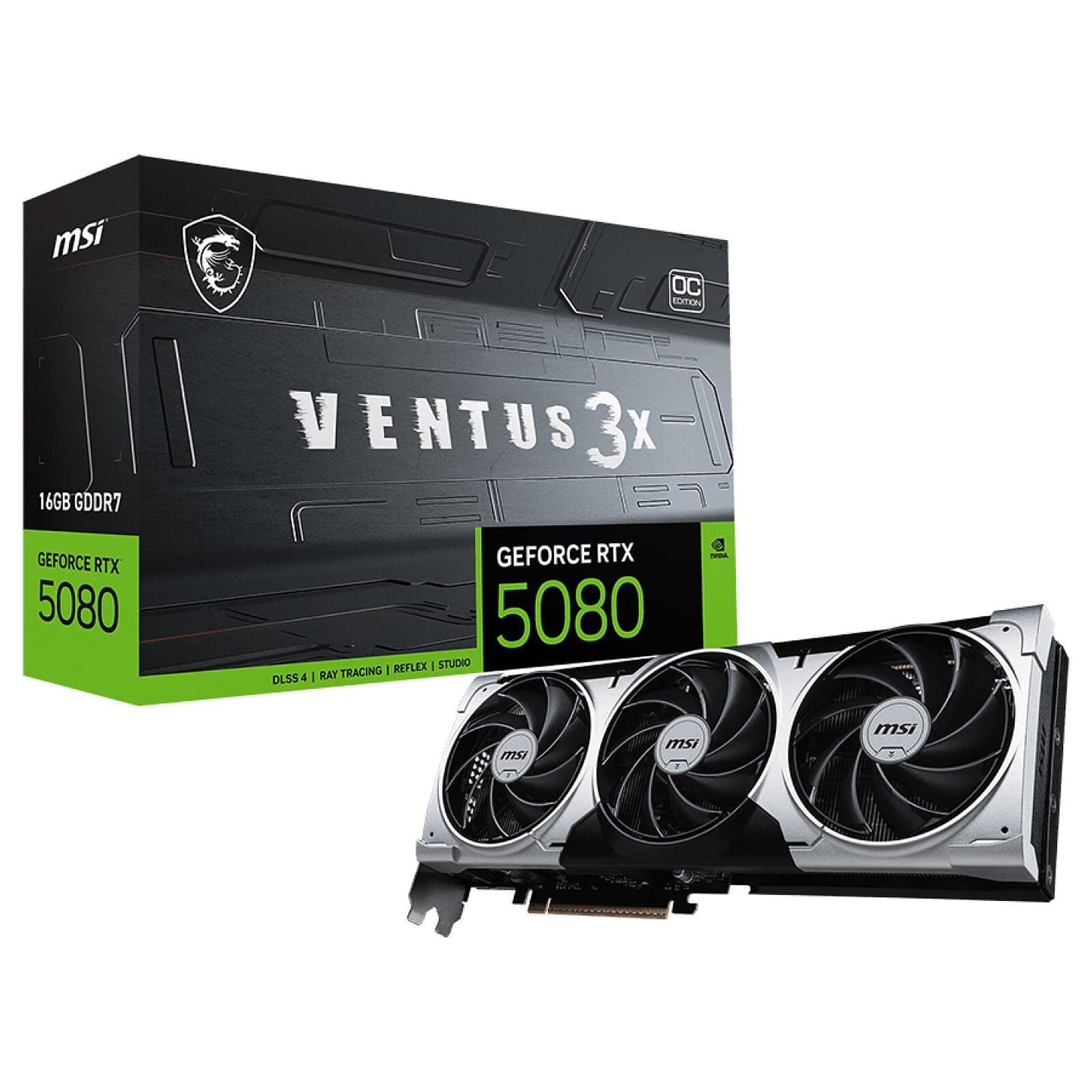 MSI GeForce RTX 5080 16G VENTUS 3X OC PLUS MSI GeForce RTX 5080 16G VENTUS 3X OC PLUS