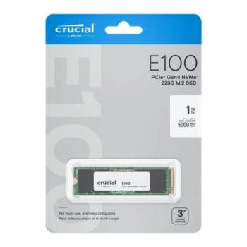 Crucial E100 M.2 PCIe NVMe 1 To