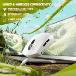 ATTACK SHARK G3 PAW3311 WIRED + 2.4G + BT CONNECTIONS (WHITE)