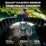 ATTACK SHARK  G3 PAW3311 WIRED + 2.4G + BT CONNECTIONS (BLACK)