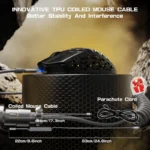 ATTACK SHARK R5 ULTRA PAW3950MAX + WIRED + 2.4G + BT TRI-MODE CONNECTION (BLACK)