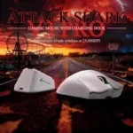 ATTACK SHARK V3PRO + 2.4G + BT CONNECTIONS (WHITE)