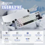 ATTACK SHARK X68MAX WIRED MAGNETIC SWITCH (STARLIGHT WHITE)