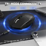 ATTACK SHARK G3PRO WIRED + 2.4G + BT CONNECTIONS (BLACK)