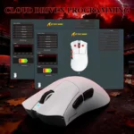 ATTACK SHARK V3PRO + 2.4G + BT CONNECTIONS (WHITE)