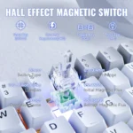 ATTACK SHARK X68MAX WIRED MAGNETIC SWITCH (STARLIGHT WHITE)