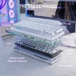 ATTACK SHARK X68 HE MAGNETIC SWITCH (WHITE CONTOUR LINE)