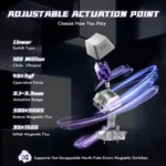 ATTACK SHARK R85 HE WIRED MAGNETIC PURPLE MANDREL SWITCH (MOONLIGHT NIGHT)