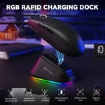 ATTACK SHARK G3PRO WIRED + 2.4G + BT CONNECTIONS (BLACK)