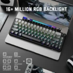 ATTACK SHARK X66 STRAWBERRY SWITCH 2.4G + BT + WIRED CONNECTION (MOONLIT NIGHT)