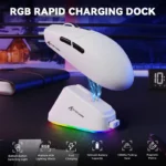 ATTACK SHARK G3PRO WIRED + 2.4G + BT CONNECTIONS (WHITE)