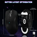 ATTACK SHARK X11SE WIRED + 2.4G + BT5.2 CONNECTIONS (BLACK)