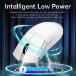 ATTACK SHARK X11 WIRED + 2.4G + BT CONNECTIONS (WHITE)