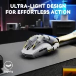 ATTACK SHARK G3PRO WIRED + 2.4G + BT CONNECTIONS (WHITE)