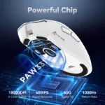ATTACK SHARK R1 WIRED + 2.4G + BT5.2 CONNECTIONS (WHITE)