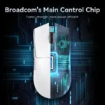 ATTACK SHARK X11 WIRED + 2.4G + BT CONNECTIONS (WHITE)