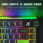 ATTACK SHARK R85 HE WIRED MAGNETIC PURPLE MANDREL SWITCH (NEON GREEN)