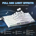 ATTACK SHARK R82 HE WIRED MAGNETIC SWITCH (WHITE CONTOUR LINE)