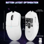 ATTACK SHARK X11SE WIRED + 2.4G + BT5.2 CONNECTIONS (WHITE)