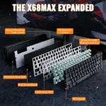 ATTACK SHARK X68MAX WIRED MAGNETIC SWITCH (BLACK CONTOUR LINE)