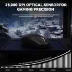 ATTACK SHARK G3PRO WIRED + 2.4G + BT CONNECTIONS (BLACK)