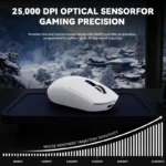 ATTACK SHARK G3PRO WIRED + 2.4G + BT CONNECTIONS (WHITE)