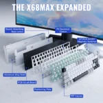 ATTACK SHARK X68MAX WIRED MAGNETIC SWITCH (STARLIGHT WHITE)