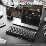 ATTACK SHARK X66 STRAWBERRY SWITCH 2.4G + BT + WIRED CONNECTION (MOONLIT NIGHT)