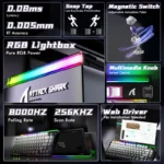ATTACK SHARK R85 HE WIRED MAGNETIC PURPLE MANDREL SWITCH (MOONLIGHT NIGHT)