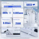 ATTACK SHARK X68MAX WIRED MAGNETIC SWITCH (STARLIGHT WHITE)