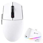 ATTACK SHARK G3PRO WIRED + 2.4G + BT CONNECTIONS (WHITE)