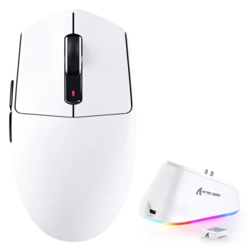 ATTACK SHARK G3PRO WIRED + 2.4G + BT CONNECTIONS (WHITE)