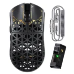 ATTACK SHARK R5 ULTRA PAW3950MAX + WIRED + 2.4G + BT TRI-MODE CONNECTION (BLACK)