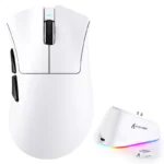 ATTACK SHARK V3PRO + 2.4G + BT CONNECTIONS (WHITE)