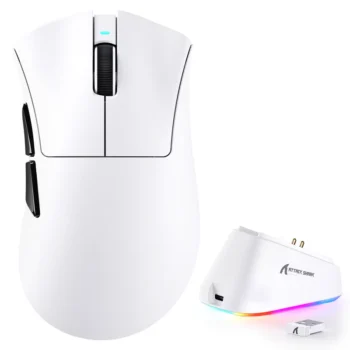 ATTACK SHARK V3PRO + 2.4G + BT CONNECTIONS (WHITE)