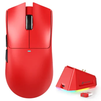 ATTACK SHARK X11 WIRED + 2.4G + BT CONNECTIONS (RED)