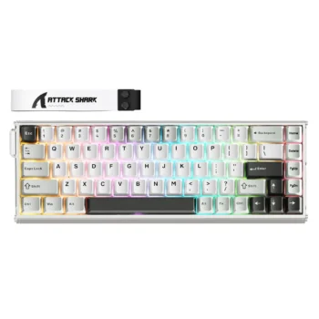 ATTACK SHARK X68MAX WIRED MAGNETIC SWITCH (STARLIGHT WHITE)