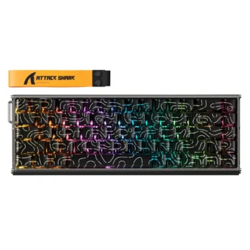 ATTACK SHARK X68MAX WIRED MAGNETIC SWITCH (BLACK CONTOUR LINE)